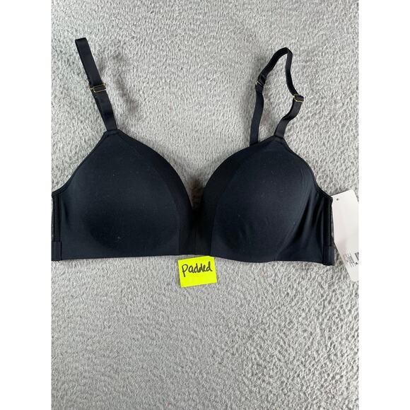 All You Lively Bra Womens 38C Black Wireless Padded Nylon Stretch NWT - Picture 4 of 7